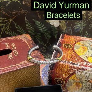 D̲a̲v̲i̲d̲ ̲Y̲u̲r̲m̲a̲n̲ 7mm Double Gold X Bracelet